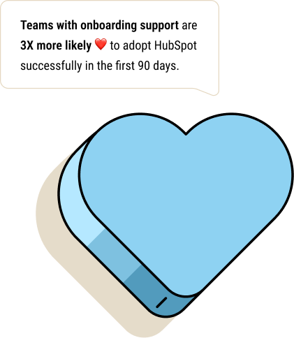 HubSpot onboarding statistic