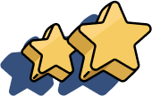 Two Star Icon